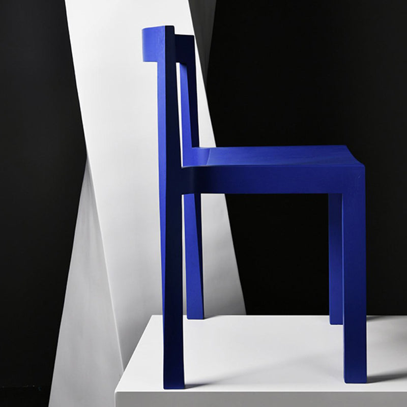 Minimalist Rectangular Wood Chair
