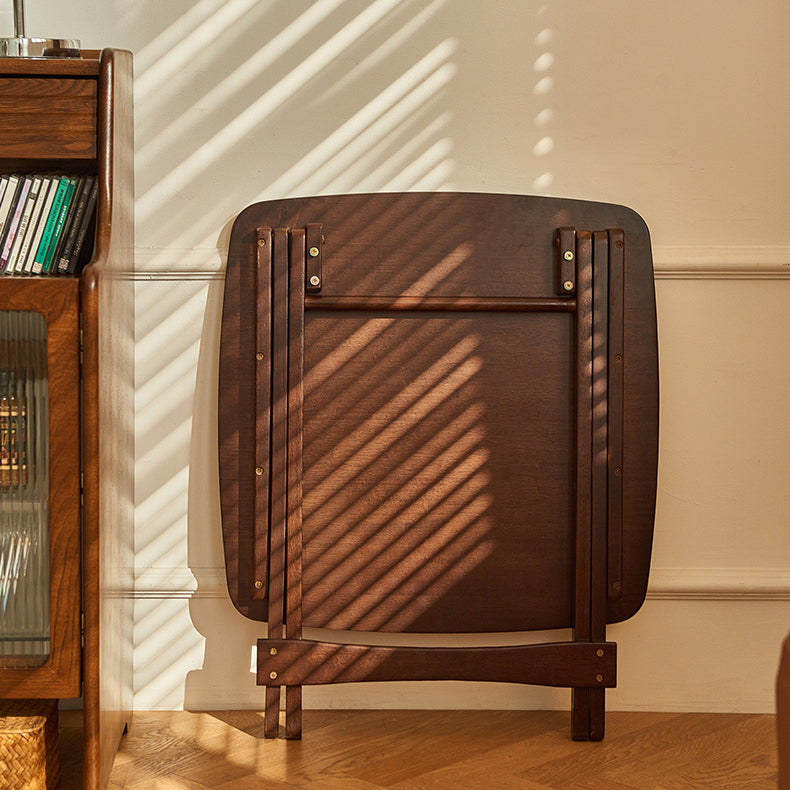 Vintage Solid Wood Foldable End Table
