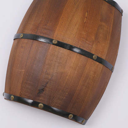 Industrial Vintage Half Barrel Wood Sconce