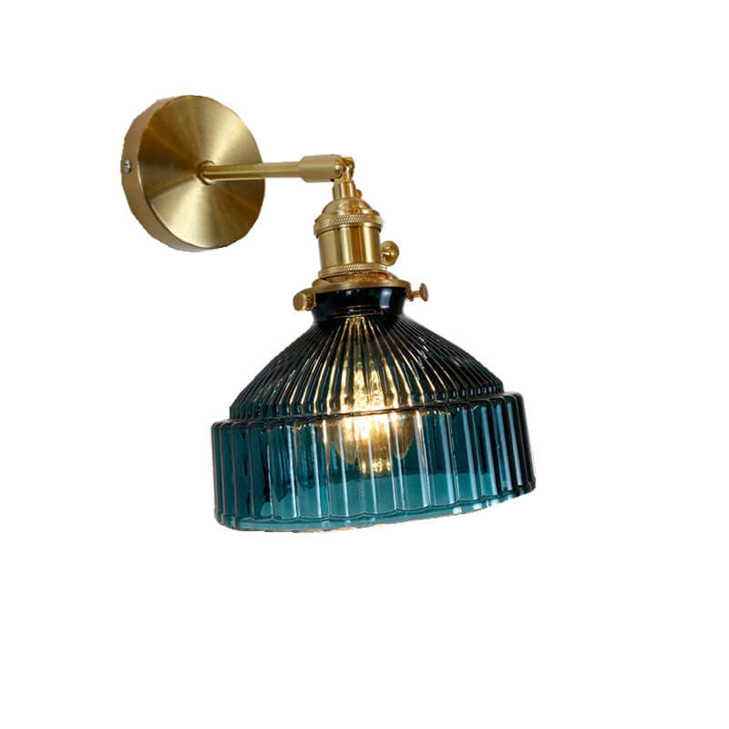 Nordic Dome Glass Brass Wall Sconce