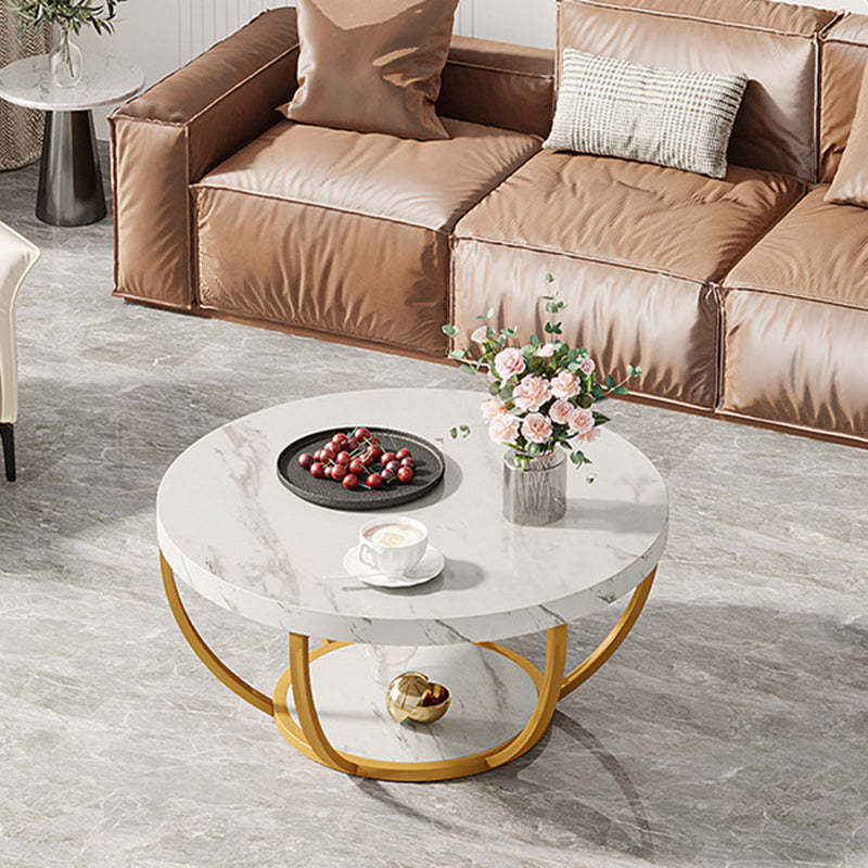 Modern Luxury Round Steel Coffee Table