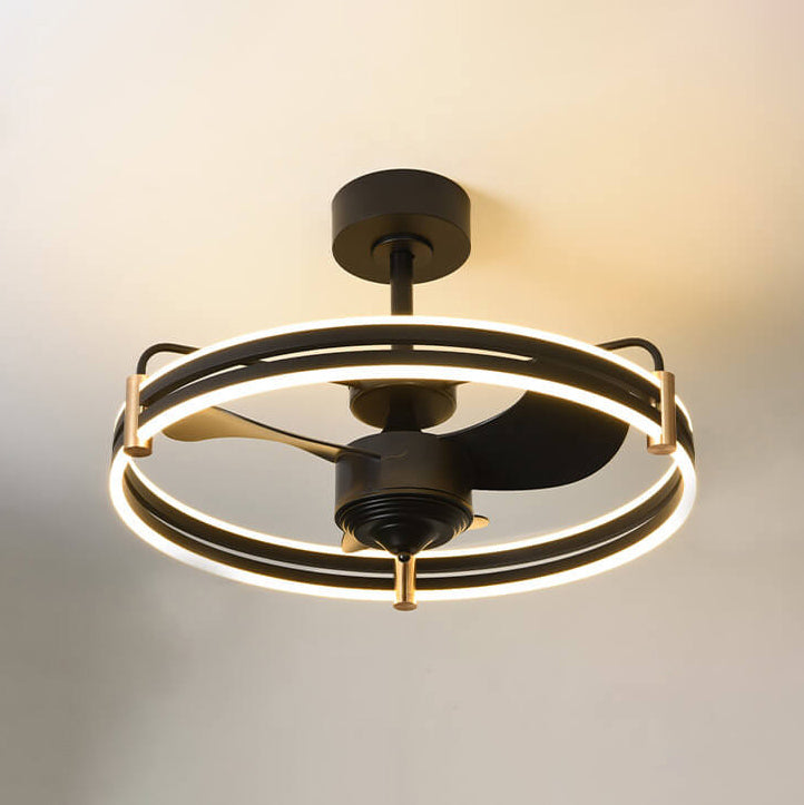 Nordic Round Inverter LED Ceiling Fan Light