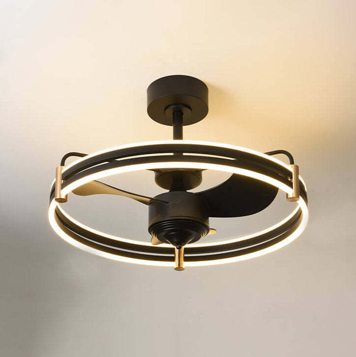 Nordic Round Inverter LED Ceiling Fan Light