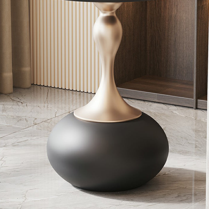 Modern Luxury Gourd Steel Ceramic Coffee Table
