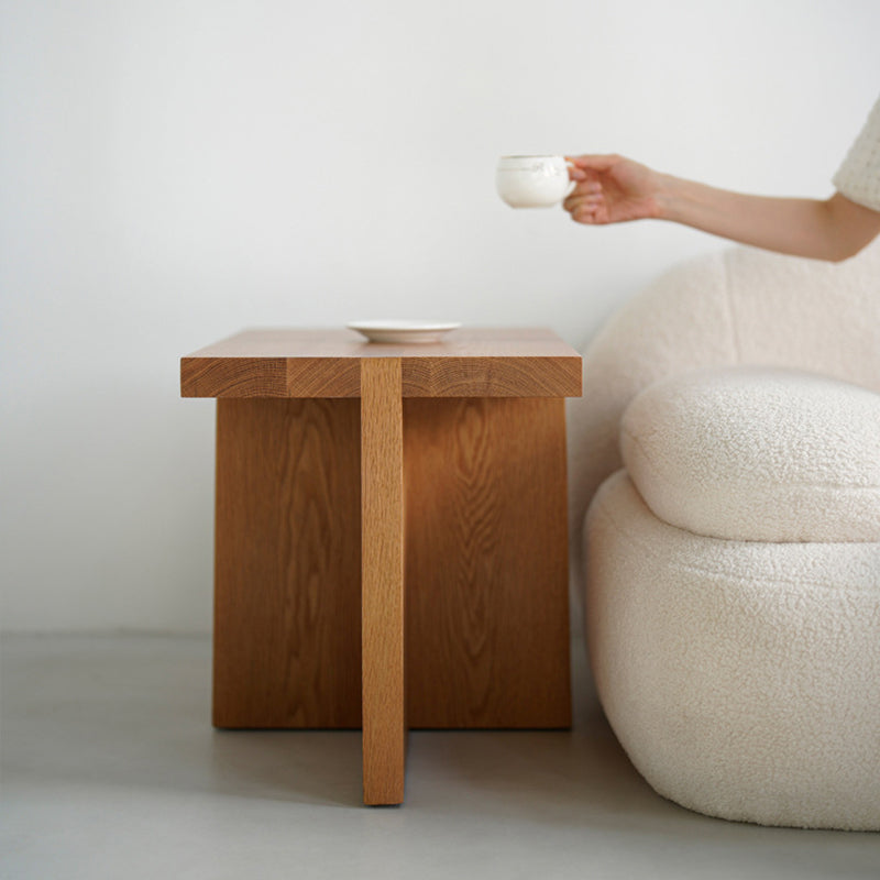 Japanese White Oak 3-Leg Side Table