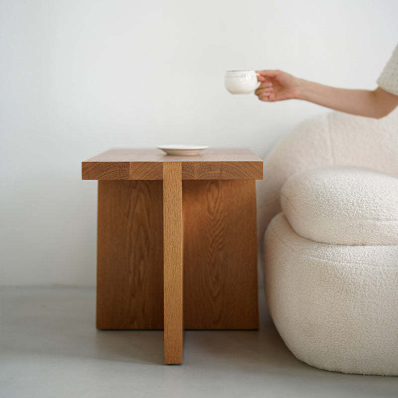 Japanese White Oak 3-Leg Side Table