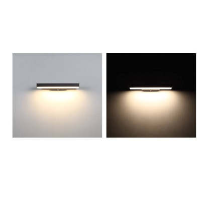 Minimalist Rectangular LED Sensor Outdoor Wall Sconce