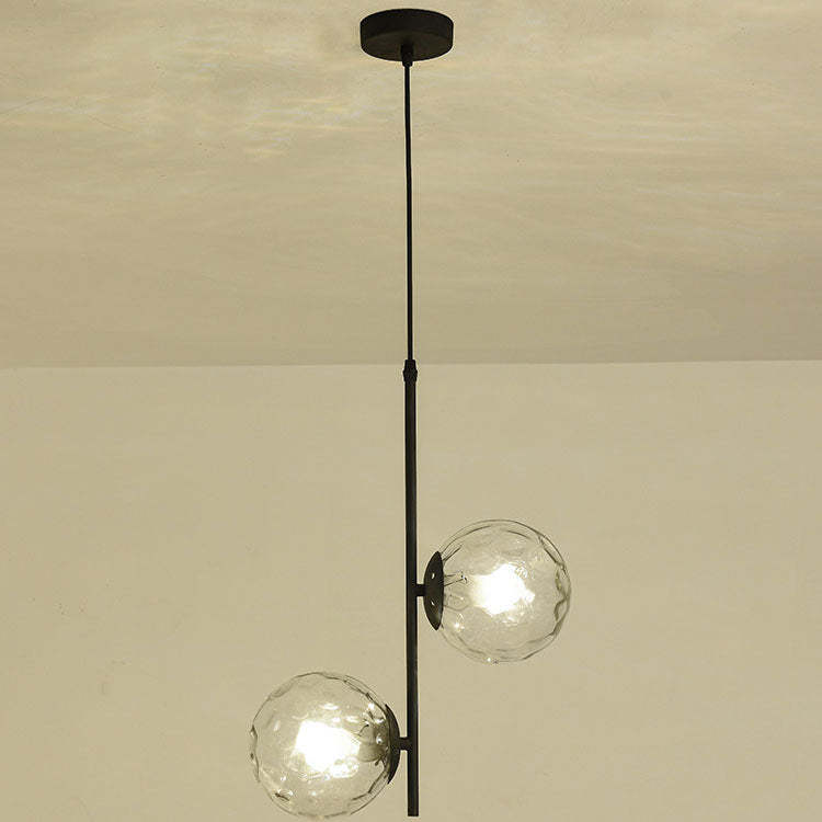 Nordic Minimalist Glass Ball Branch Chandelier
