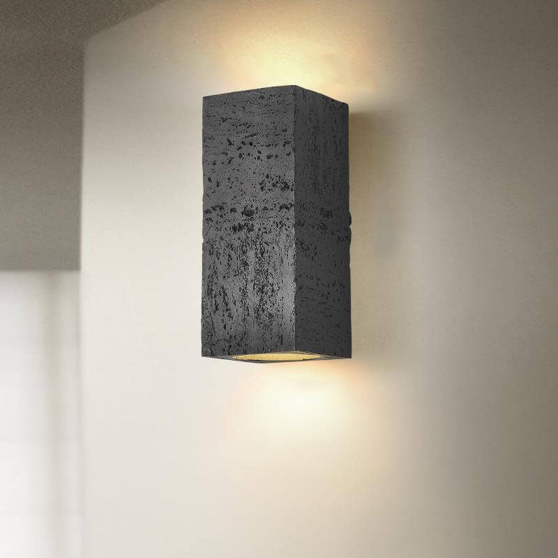 Retro Wabi-Sabi Hand-Sculpted Column LED Sconce