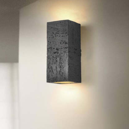 Retro Wabi-Sabi Hand-Sculpted Column LED Sconce