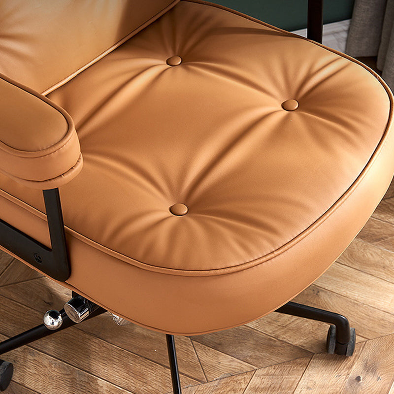 Minimalist Upholstered Leather Desk Chair
