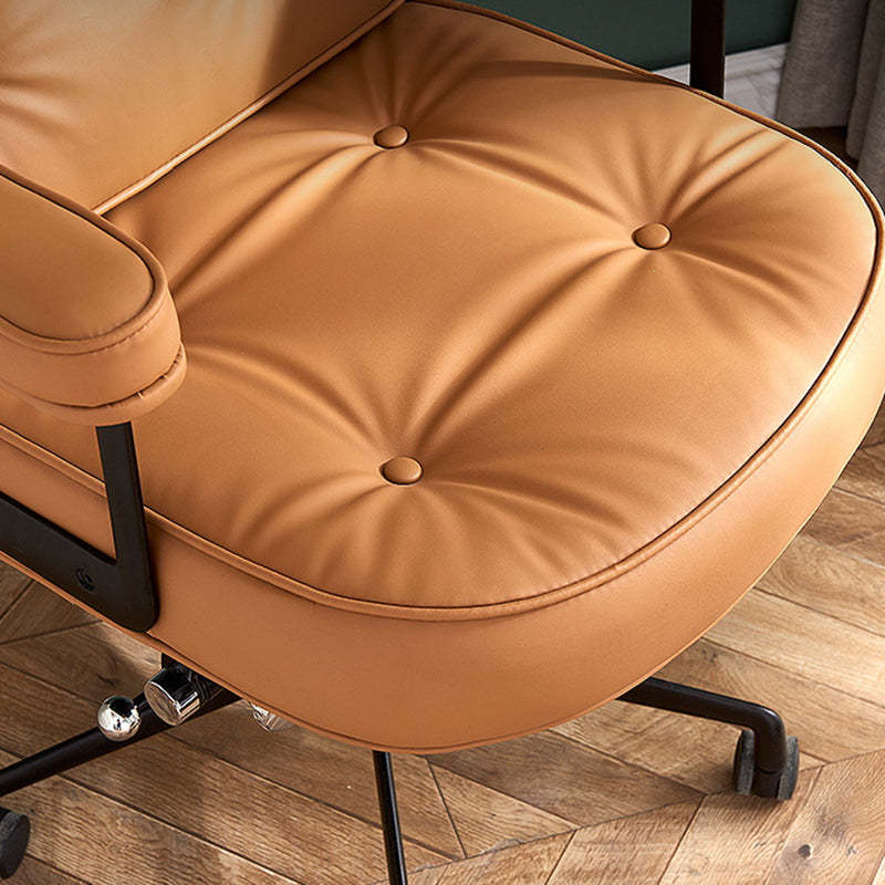 Minimalist Upholstered Leather Desk Chair