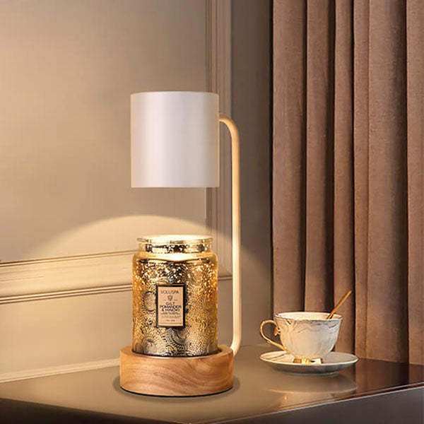 Japanese Wood Timing Dimming Melting Wax Table Lamp