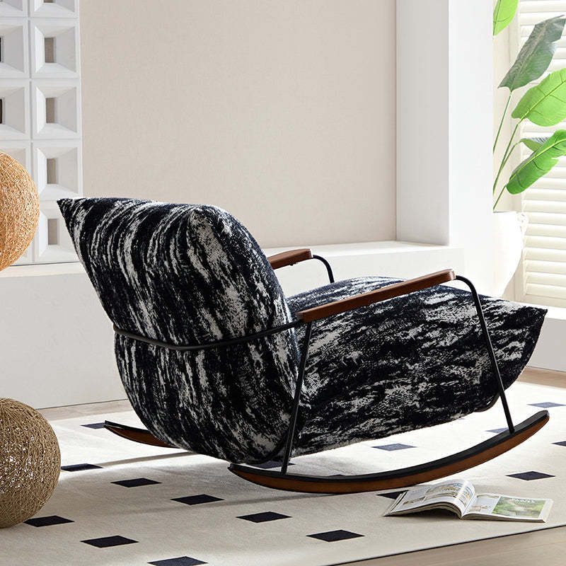 Retro Fabric Iron Shake Accent Chair