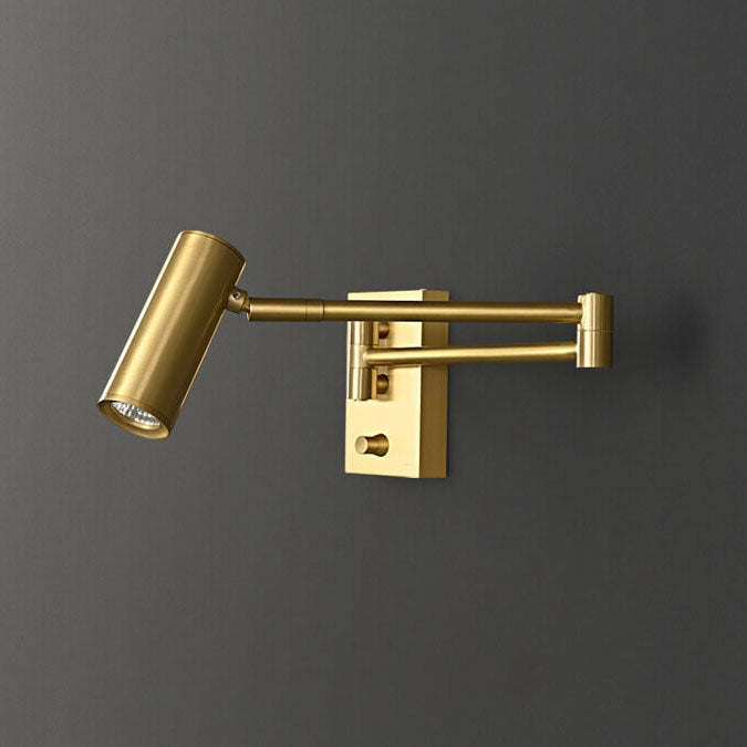 Nordic Copper Rotatable Reading LED Sconce