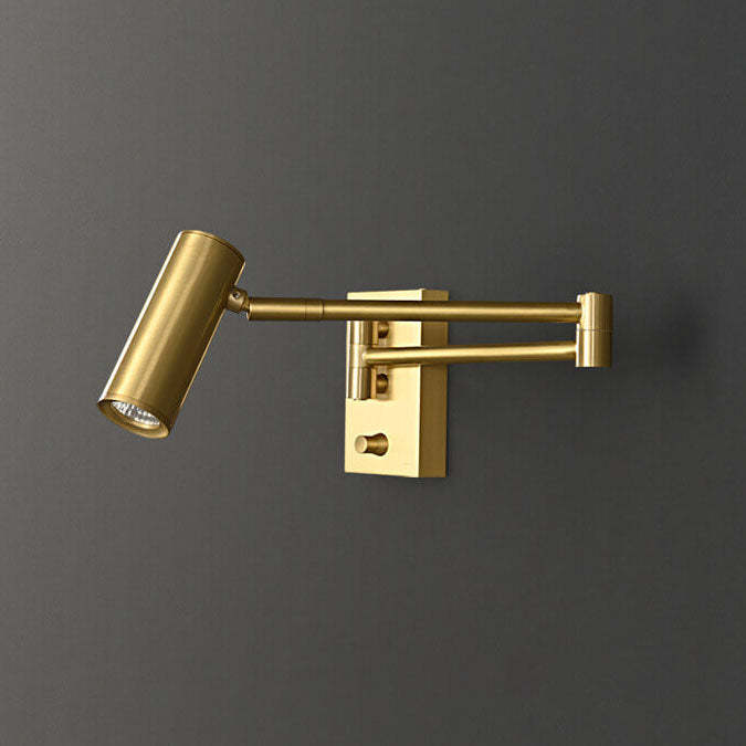 Nordic Copper Rotatable Reading LED Sconce