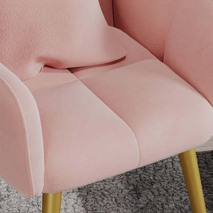 Minimalist Square Vanity Stool with Backrest