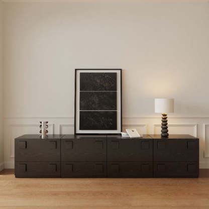 Vintage Wood 2-Storage Nightstand
