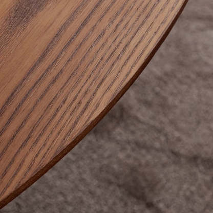 Vintage Orb Solid Wood Carbon Steel End Table