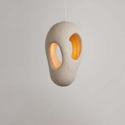 Japanese Wabi-sabi Resin Circle Pendant Light