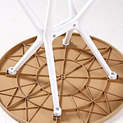 Minimalist Cross Frame Plastic Outdoor Coffee Table