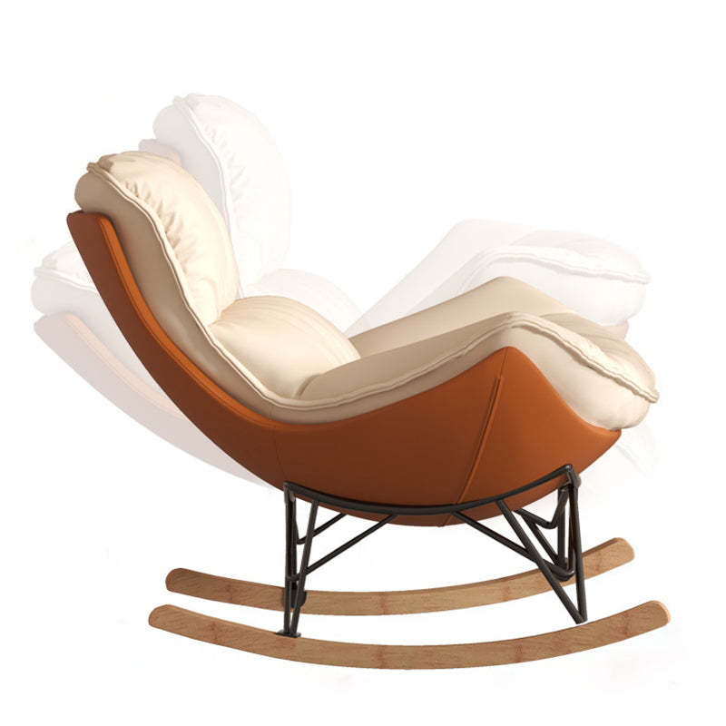 Contemporary Fabric Upholstered Rocking Chair