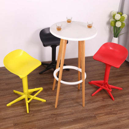 Nordic Plastic Metal Swivel Barstool