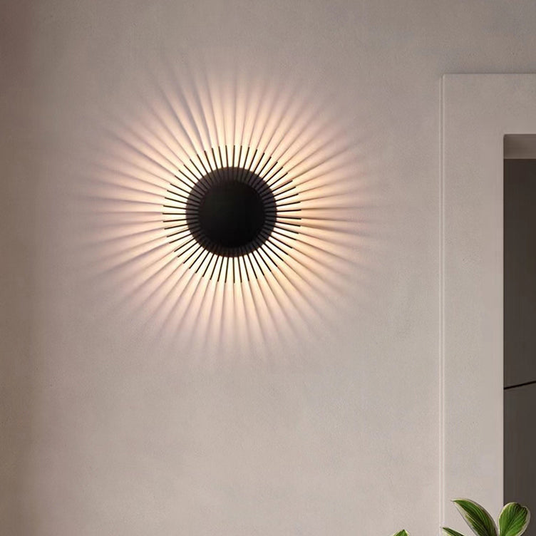 Minimalist Aluminum Sunflower LED Sconce