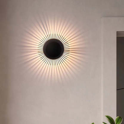 Minimalist Aluminum Sunflower LED Sconce