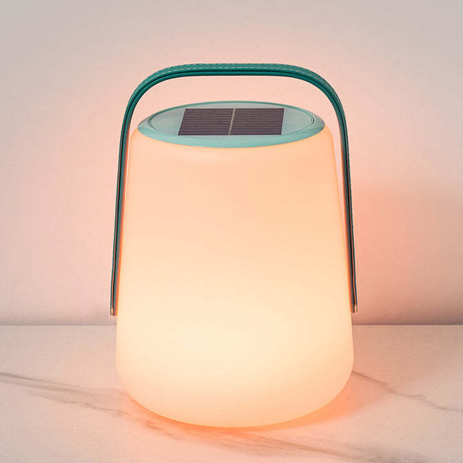 Minimalist Solar Leather Lantern Light