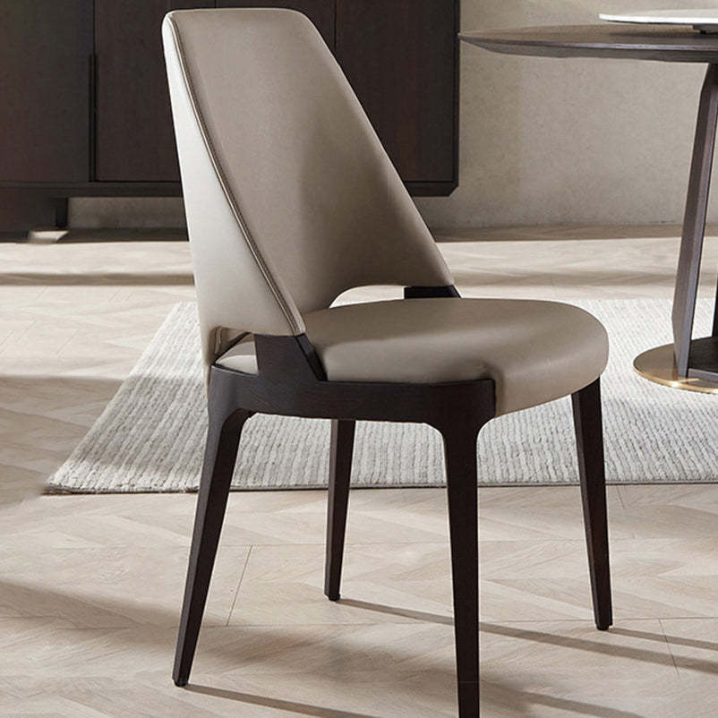 Microfiber Leather Upholstered Dining Chair
