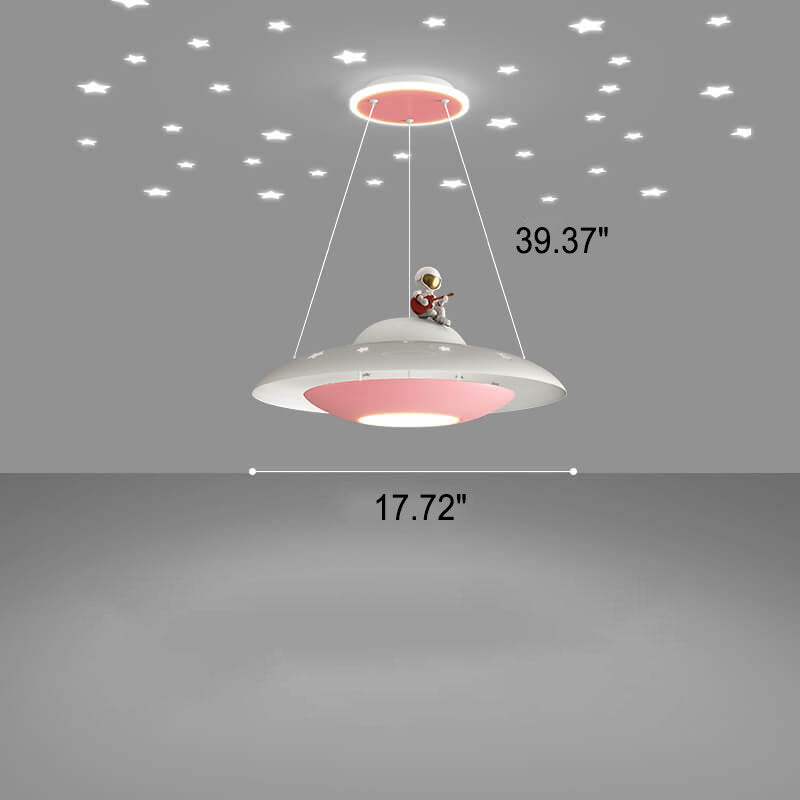 Creative flying kids blue acrylic chandeliers, Lighom — Dimmable with Remote / 220V-240V (UK/AU