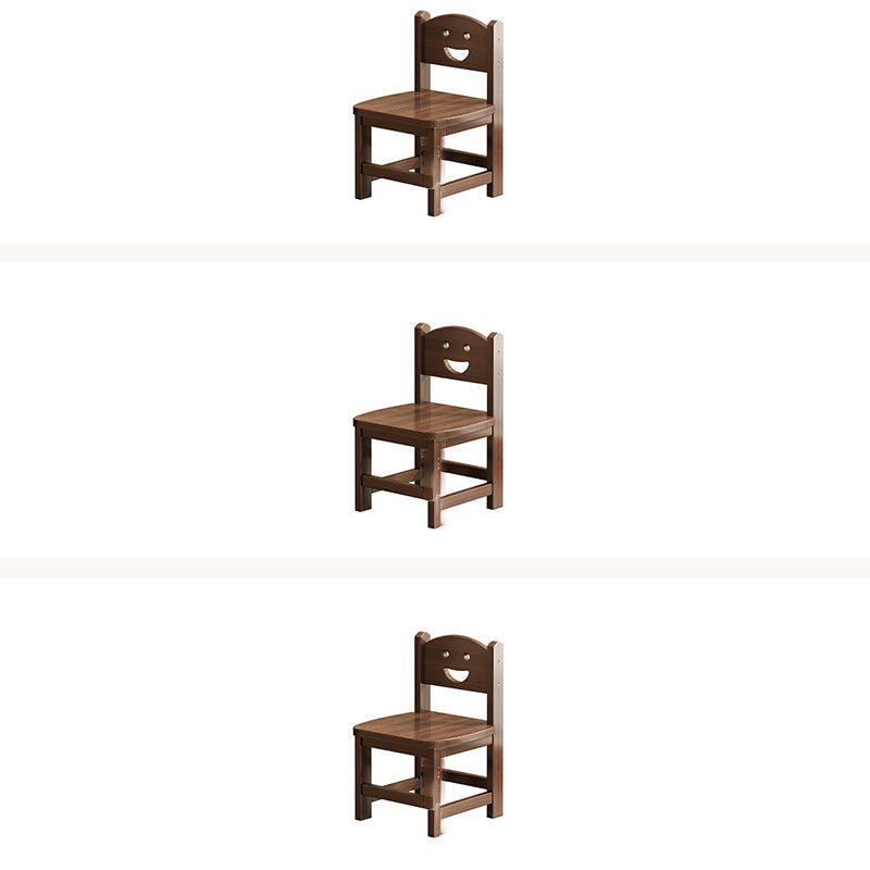 Vintage Smile Wood Curved Dining Chair