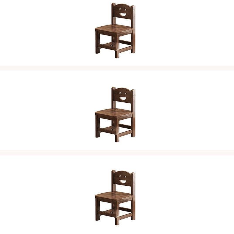Vintage Smile Wood Curved Dining Chair