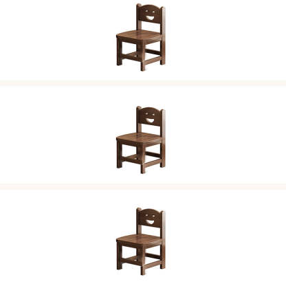 Vintage Smile Wood Curved Dining Chair