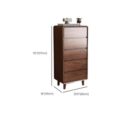 Brown Wood Storage Dresser — Solid Wood