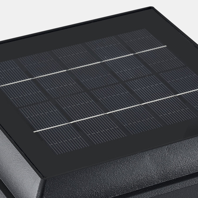Minimalist Square Cylinder Solar LED Outdoor Light