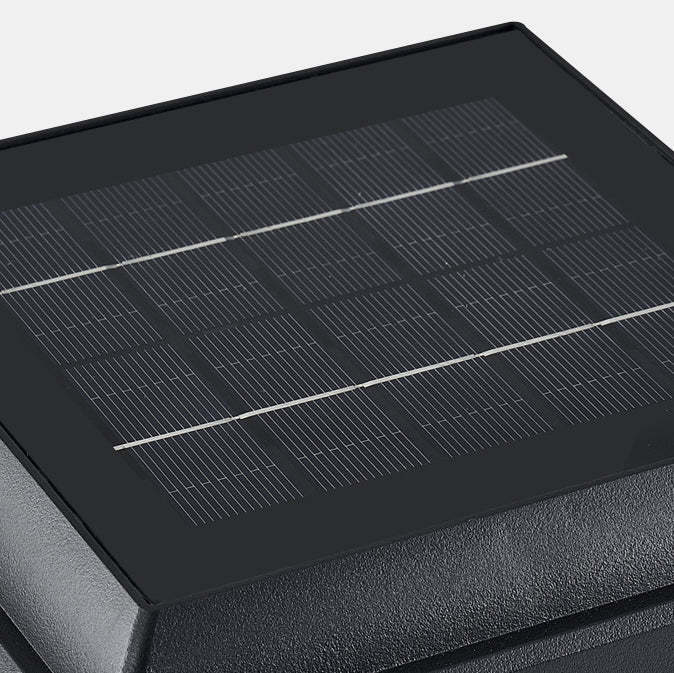 Minimalist Square Cylinder Solar LED Outdoor Light