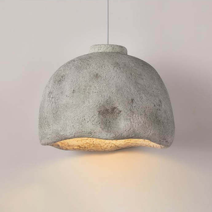Nordic Rough Rock Semicircular Pendant Light
