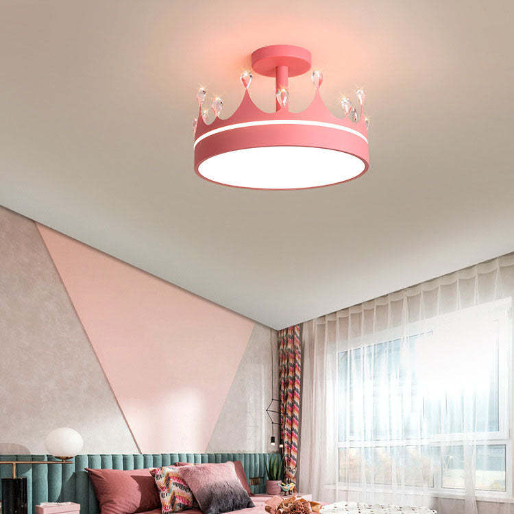 Cartoon Crown LED Kids Ceiling Light