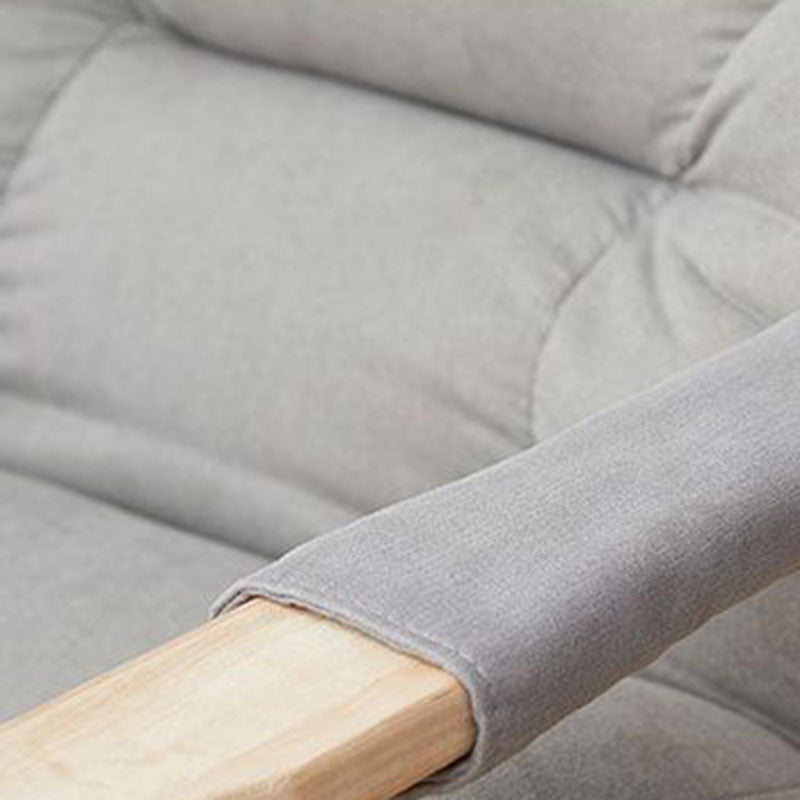 Modern Upholstered Wood Adjustable Accent Chair — Coffee