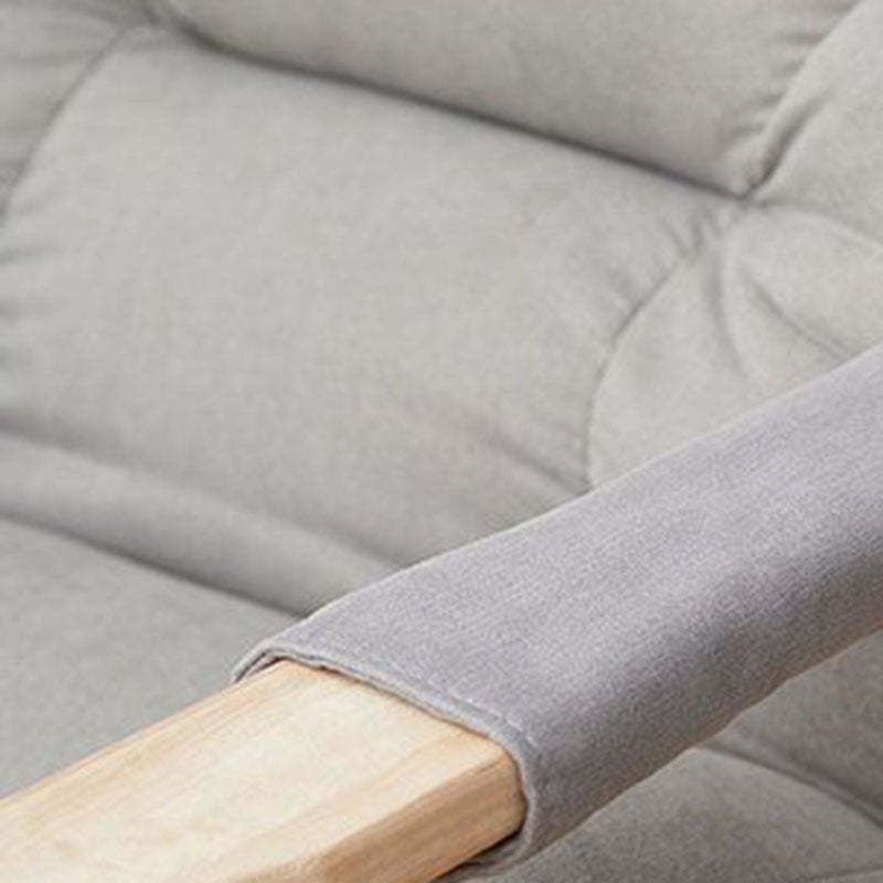 Modern Upholstered Wood Adjustable Accent Chair — Coffee