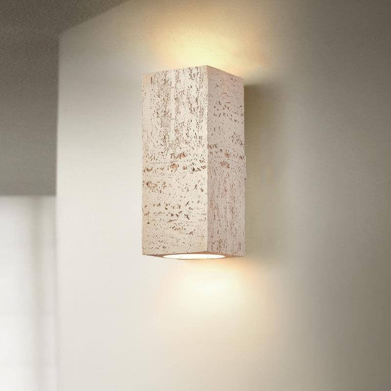 Retro Wabi-Sabi Hand-Sculpted Column LED Sconce