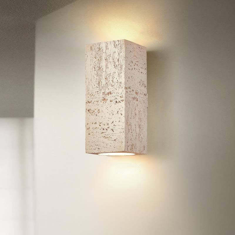 Retro Wabi-Sabi Hand-Sculpted Column LED Sconce