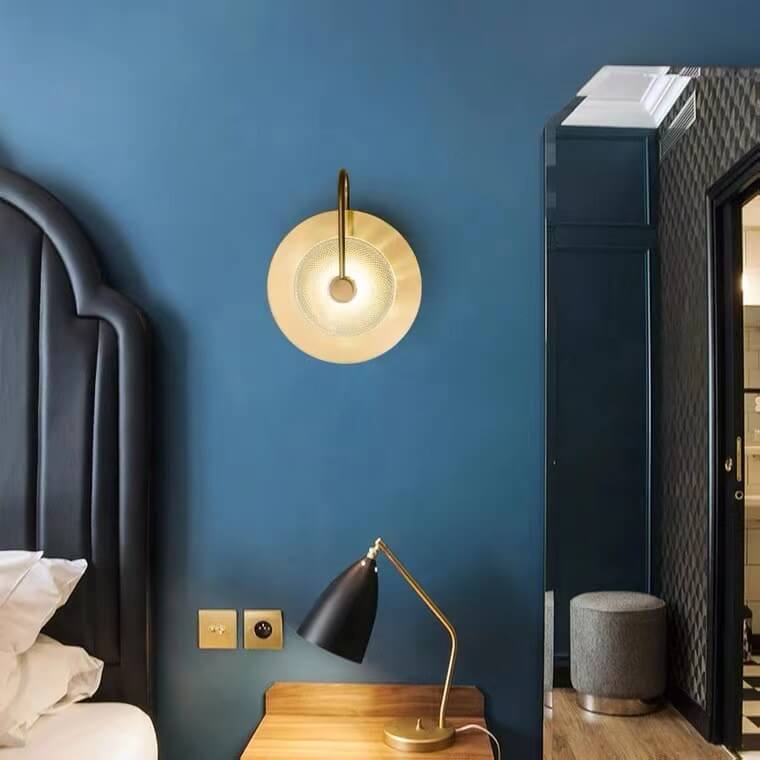 Nordic disc green iron wall sconces — 220V-240V (UK/AU