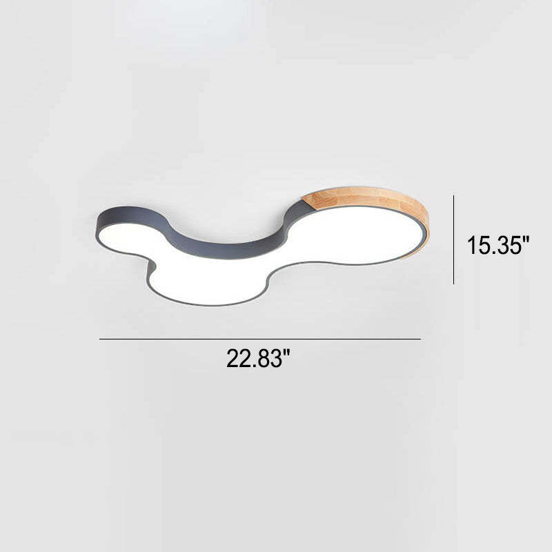 Nordic Macaron Block Clouds LED Flush Mount Light