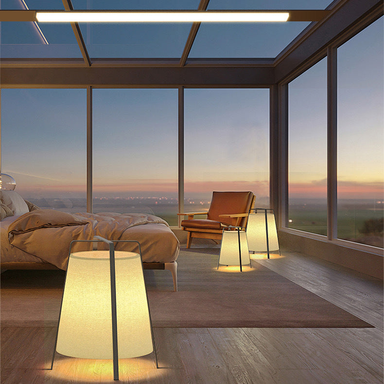 Minimalist long flush mount lighting in aluminum — 17.72" W x 1.97" H / 220V-240V (UK/AU)