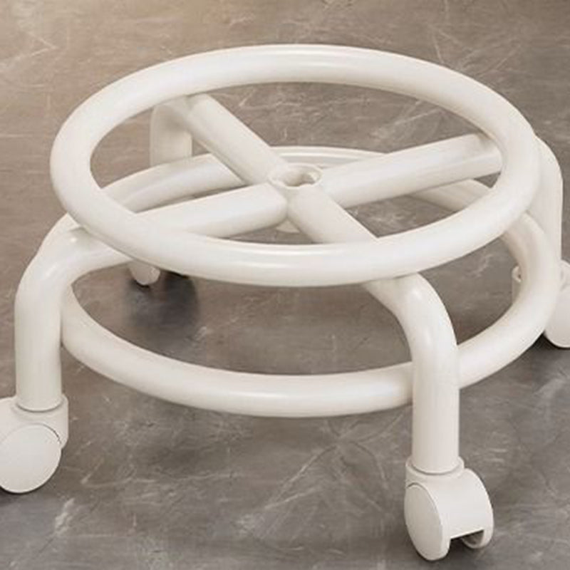 Minimalist Plastic Leather Rolling Chair