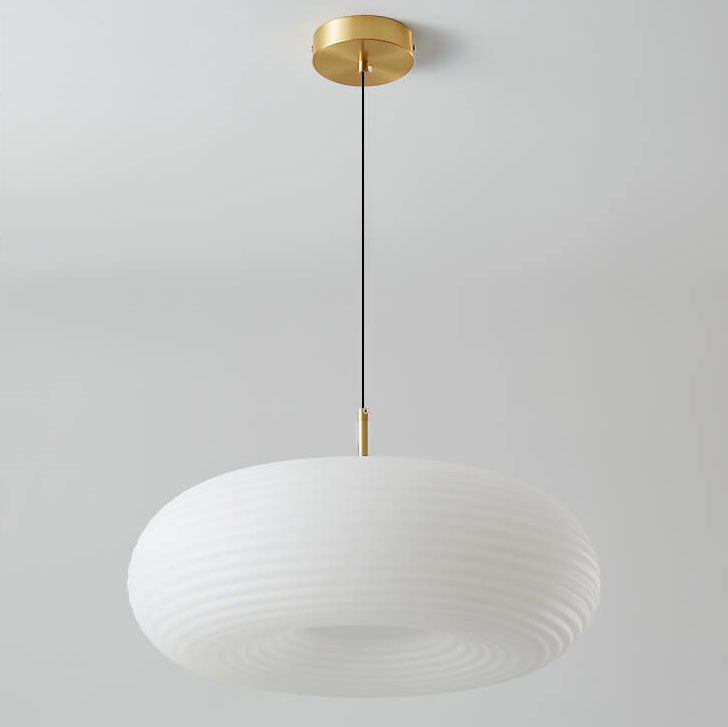 Modern Cream Apple Copper LED Pendant Light