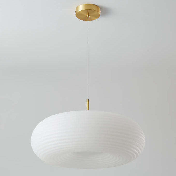 Modern Cream Apple Copper LED Pendant Light